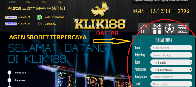 CARA DAFTAR KLIK188 CARA DAFTAR KLIK188