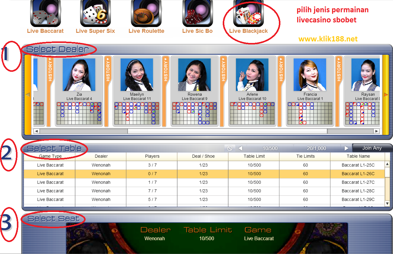 Cara Daftar Sbobet Casino di KLIK188