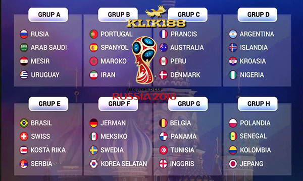 Jadwal Lengkap Piala Dunia 2018 Rusia